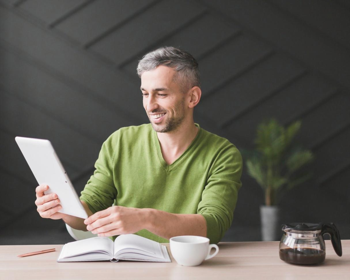 Analyse de données financières sur tablette